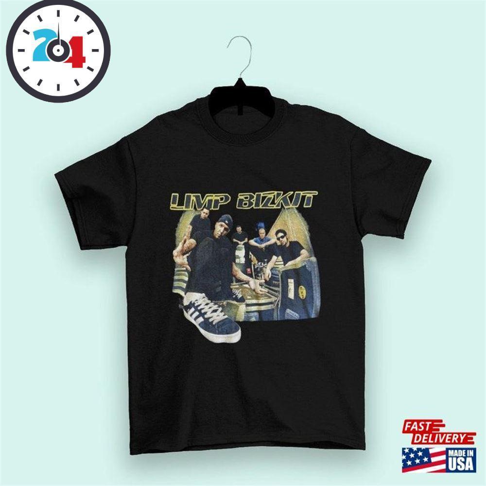 Rare Limp Bizkit 1998 Summer Tour Black  Style T-Shirt